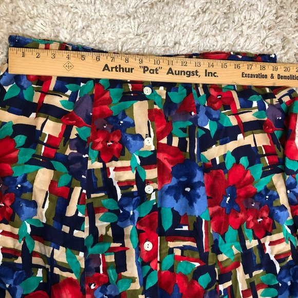 Vtg Cristin Stevens Blouse w/Skirt Sz 18 Golden Girls GrandmaCore - Picture 8 of 11